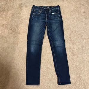 American Eagle Super Stretch Regular Dark Blue Jeans